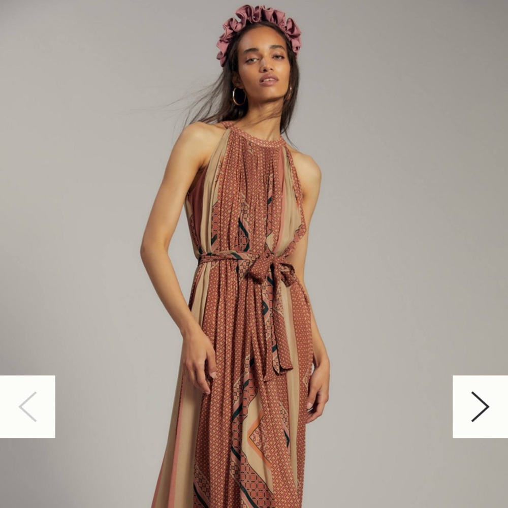 Abstract Halter Maxi Dress - Anthropologie!